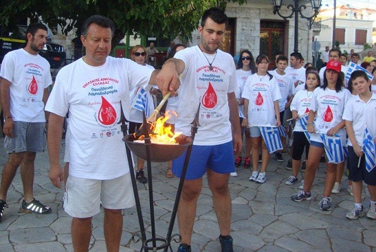 Η Μεσσήνη υποδέχεται αύριο  τη φλόγα της εθελοντικής αιμοδοσίας