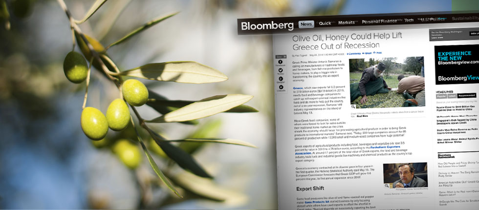 Λάδι, μέλι και αυγοτάραχο μπορούν  να βγάλουν την Ελλάδα από την ύφεση εκτιμά το «Bloomberg»