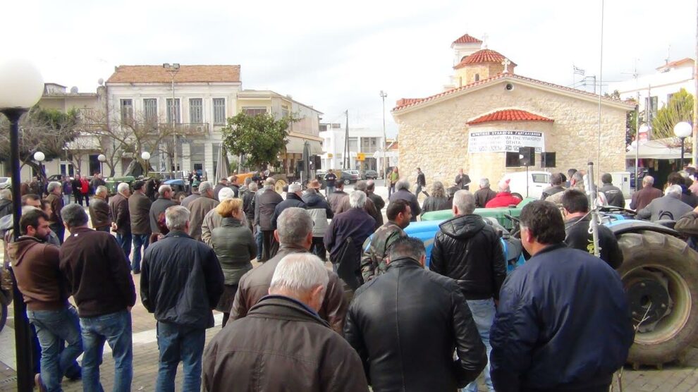 Συλλαλητήριο χθες στους Γαργαλιάνους για τους δασικούς χάρτες