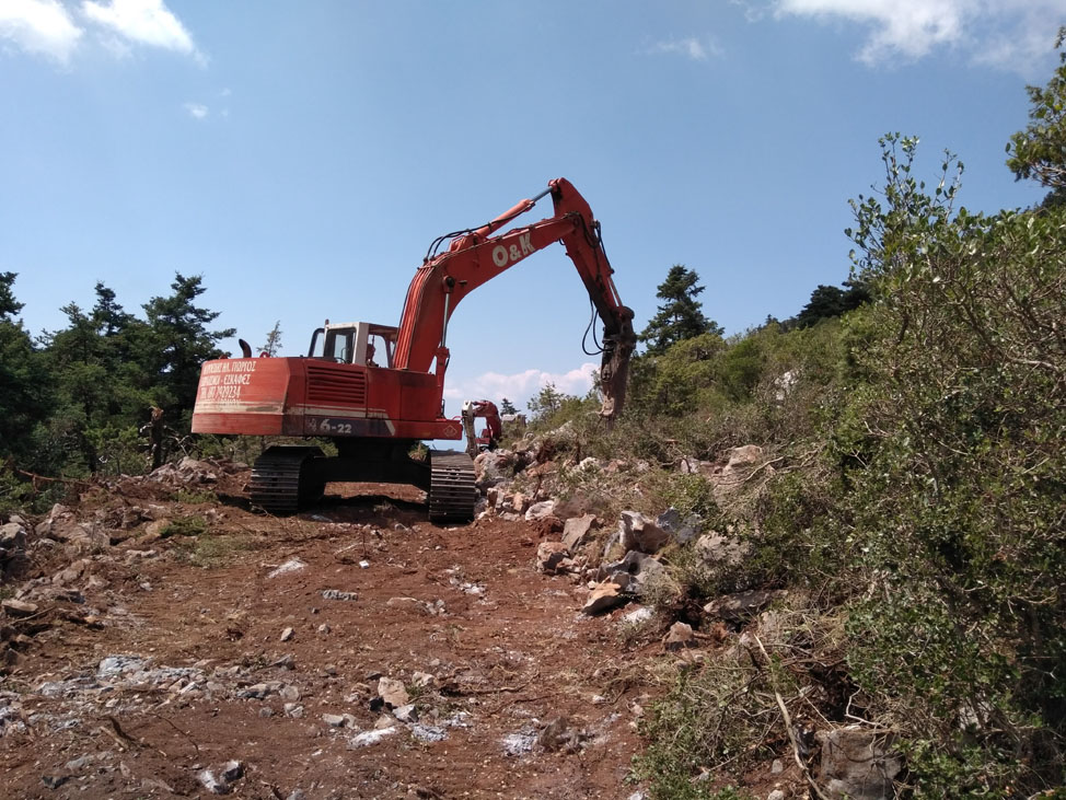 Ολοκληρώνεται τέλος Σεπτεμβρίου ο δασικός δρόμος στο «Καλάθι» Ταϋγέτου