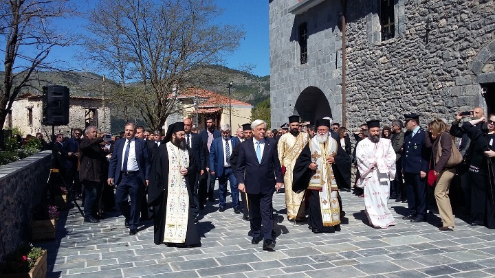 Πρ. Παυλόπουλος από την Αρκαδία:  Ειρηνική συνύπαρξη αλλά με έργα και όχι μόνο λόγια