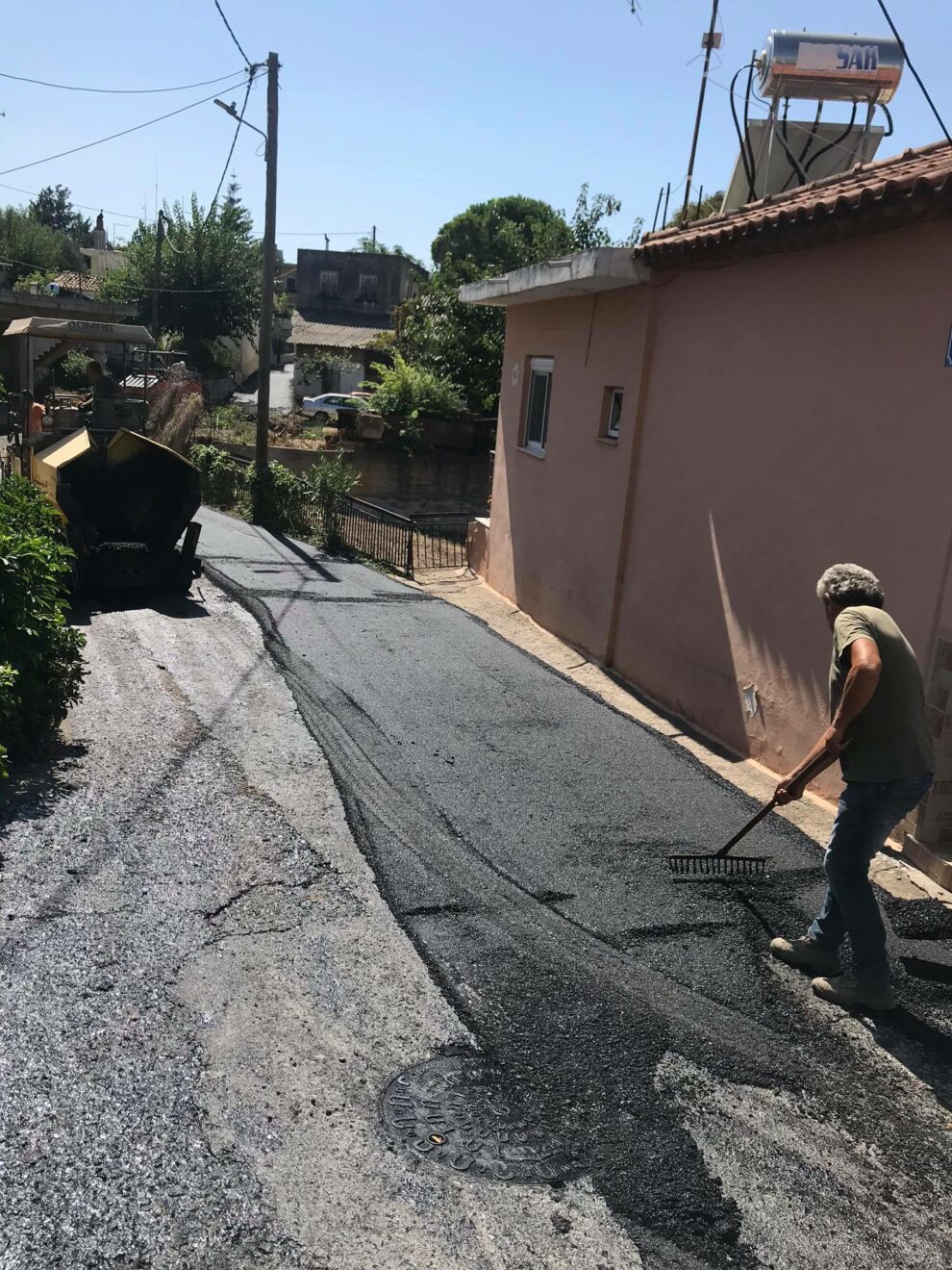 Σε εξέλιξη  εργολαβία ασφαλτοστρώσεων στο Δήμο Καλαμάτας