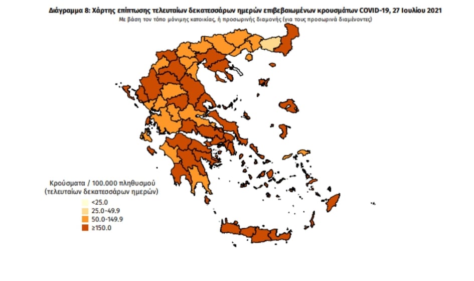 Κορωνοϊός: 42 νέα κρούσματα στη Μεσσηνία – 3.593 σε όλη την Ελλάδα