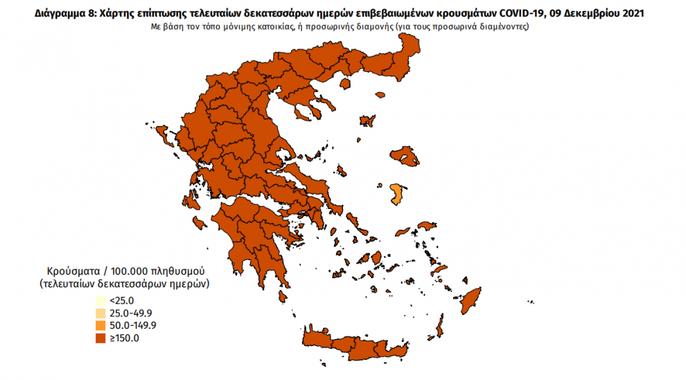 Κορωνοϊός: 58 νέα κρούσματα στη Μεσσηνία – Ένας θάνατος στην Κλινική Covid