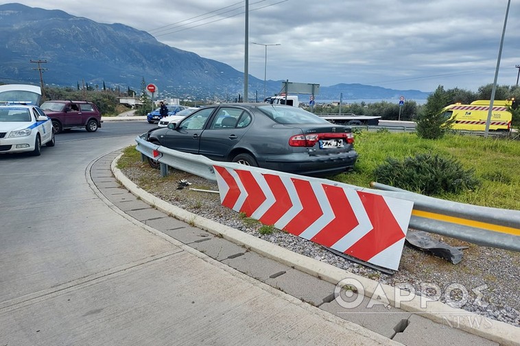 Περιμετρικός Καλαμάτας: Σοβαρό τροχαίο στον κόμβο της Σπάρτης