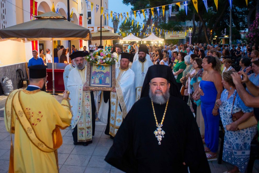 Ο εσπερινός της Αναλήψεως στην Καλαμάτα