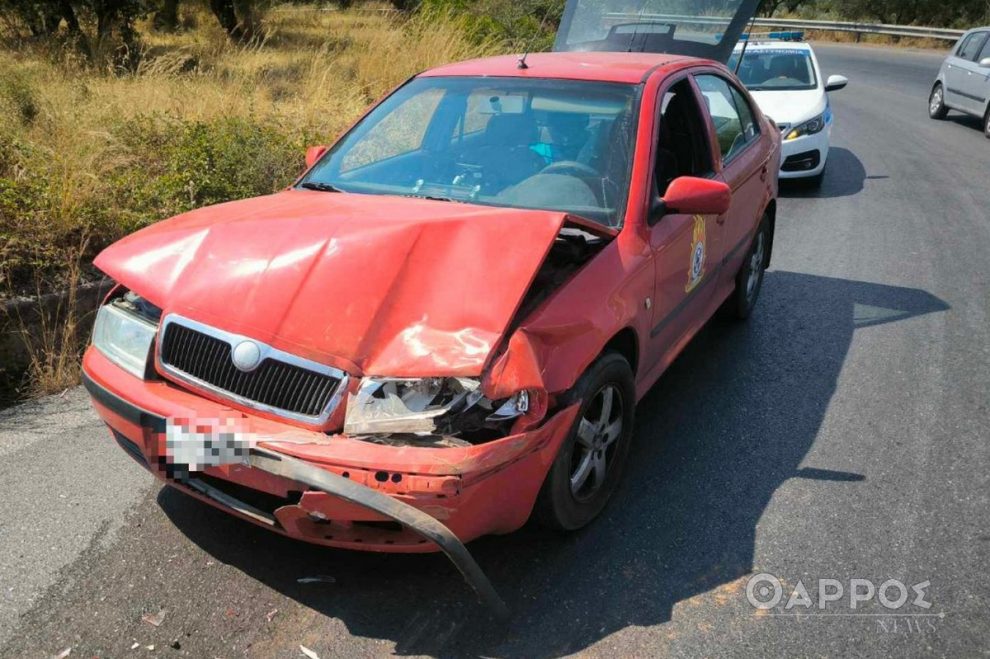 Τροχαίο ατύχημα με όχημα της Πυροσβεστικής