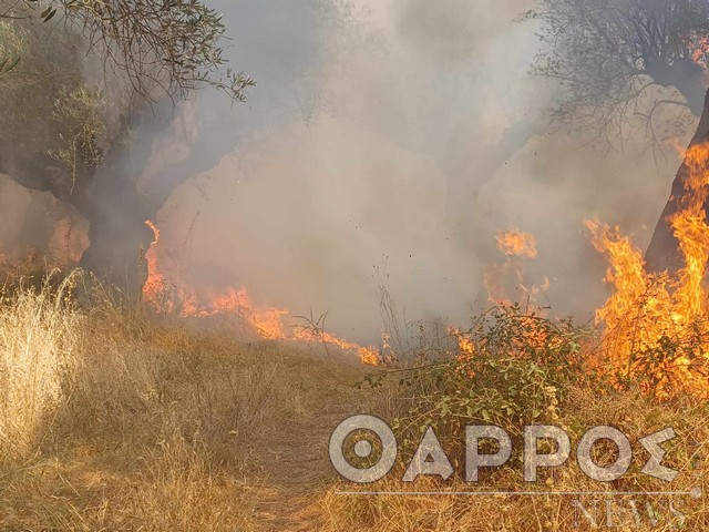 Φωτιά στον καταυλισμό Ρομά της Αγίας Τριάδας