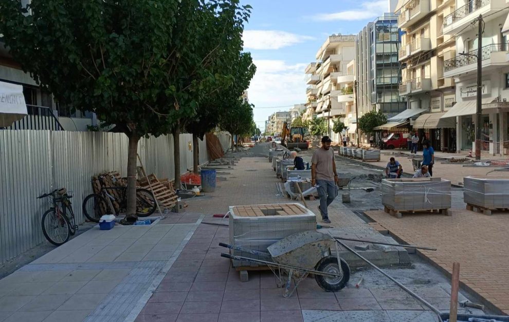 Συνεχίζονται οι εργασίες  ανάπλασης της Ψαρών