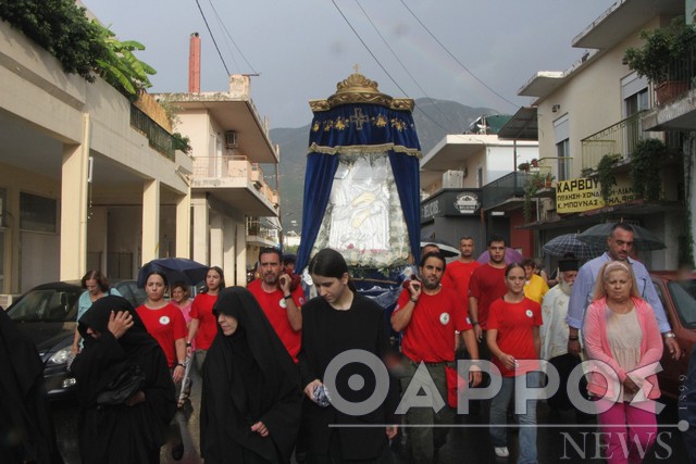 Η Καλαμάτα υποδέχθηκε την εικόνα της Παναγίας της Δημιοβίτισσας