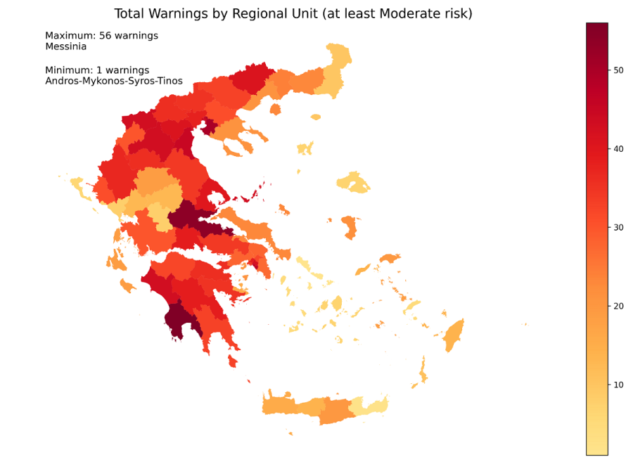 Ο καύσωνας «έλιωσε» τη Μεσσηνία