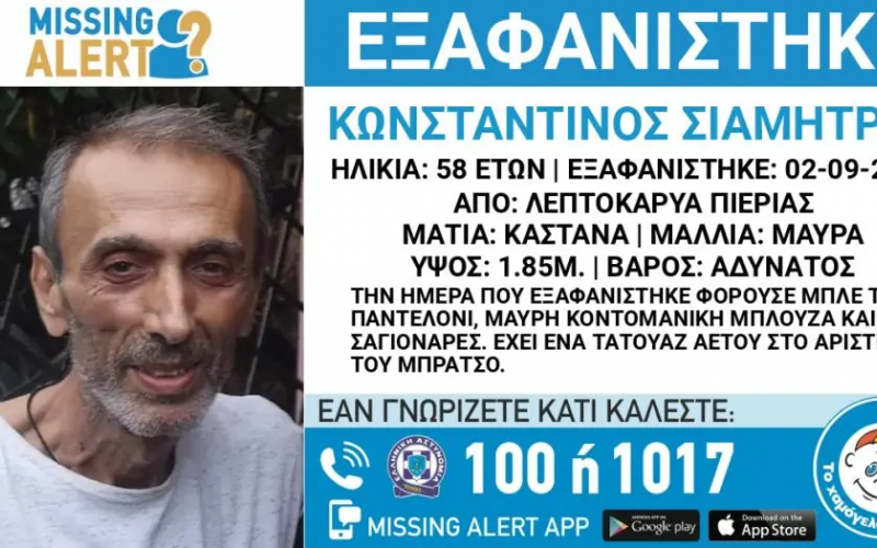 Πιερία: Δολοφονία πίσω από την εξαφάνιση 58χρονου – Ομολόγησε η σύντροφός του, τον έθαψε στην αυλή